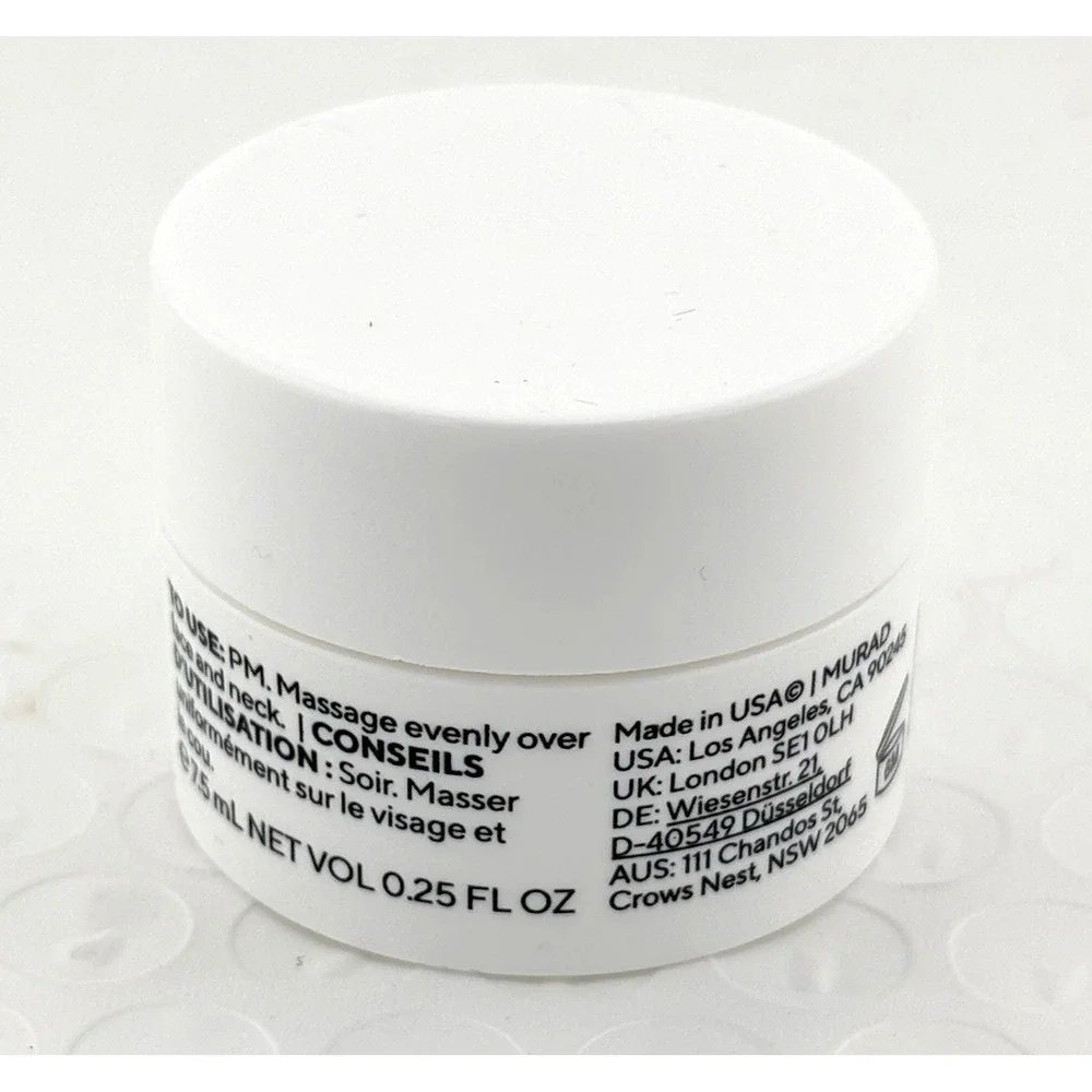 Murad Retinol Youth Renewal Night Cream .25 oz Set of 2 Travel Size New